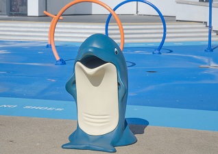 Splash animal shaped trash can