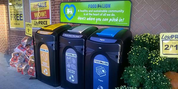 Food Lion Recycling Containers