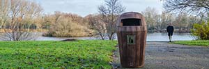 What Makes the Sherwood™ Trash Receptacle Ideal for Parks and Public Environments?