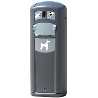 Express Retriever City Pet Waste Station in Anthracite Gray