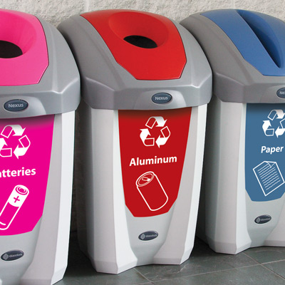 Nexus® 8G Recycling Containers - 8 Gallon Recycle Bins