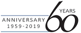 60 years anniversary, 1959 - 2019