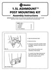 Mini Ashmount Post Mounting Kit Assembly Instructions