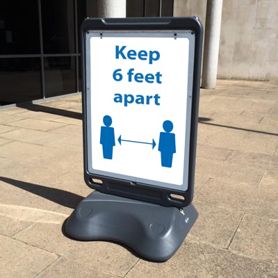 Advocate™ Floor Standing Poster Display Sign