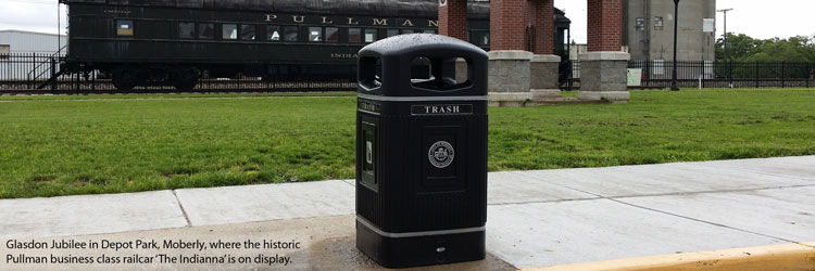 Trash cans for downtown, parks and recreational areas in 'The Magic City'
