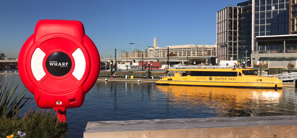 Glasdon Guardian™ Life Ring Cabinet at District Wharf, Washington