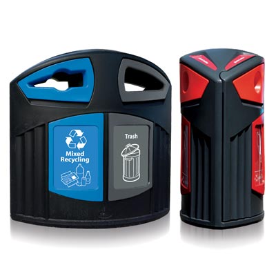 Nexus® 52G Outdoor Dual Recycling Container