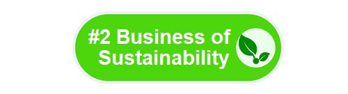 Business of sustainability sub-heading graphic