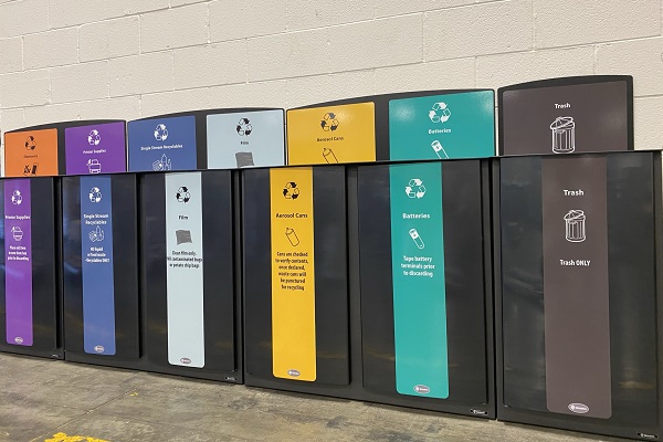 Nexus Style Recycle Containers for multiple waste streams