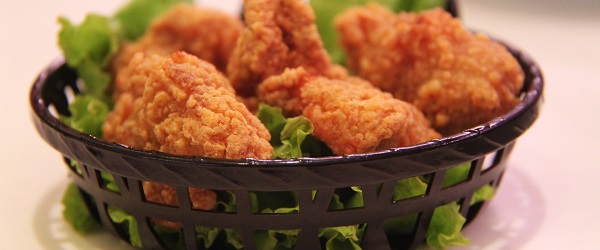 A basket of chicken