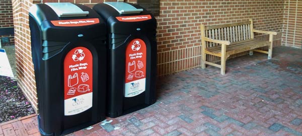 York County Nexus City 64G plstic bag recycling bins