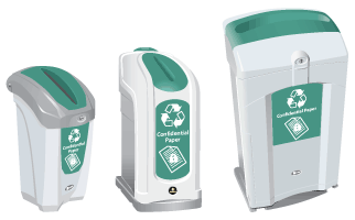 Glasdon Range of Confidential Waste Bins