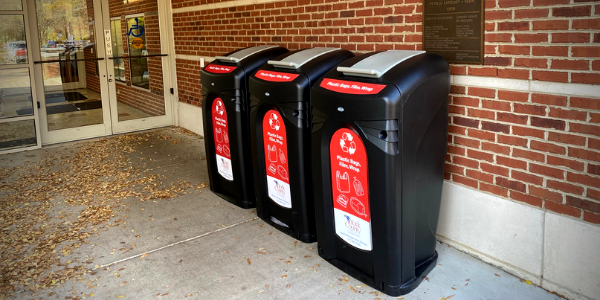 York County Nexus City 64G plstic bag recycling bins