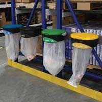 Glasdon Orbit Recycling Bin Holders sited in Chrylser warehouse