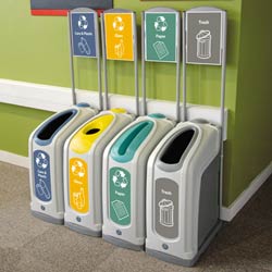 Nexus 13G Recycling Range sited side-by-side to form a recycling station