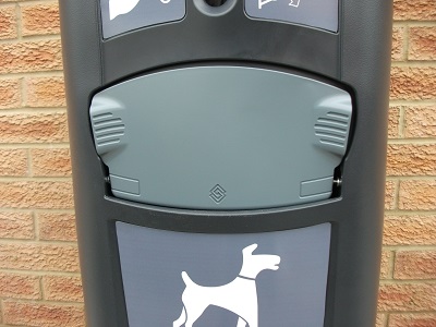 Image showing Retriever City Pet Waste Station in Black, Grey and Green.