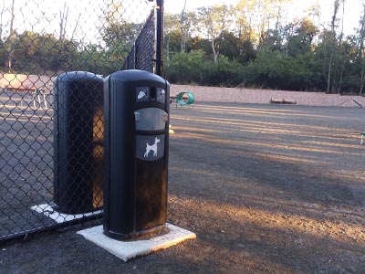 Retriever Pet Waste Station in Essex Hilltop Reservation