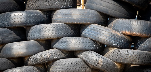 Rubber Tire Waste Pile