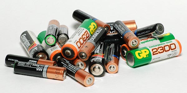 pile of batteries