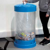 C-Thru 50G Cans Plastic Recycling Bin