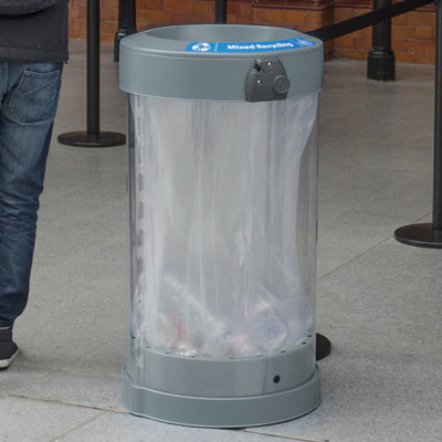 C-Thru™ 50 Gallon Waste & Recycling Containers