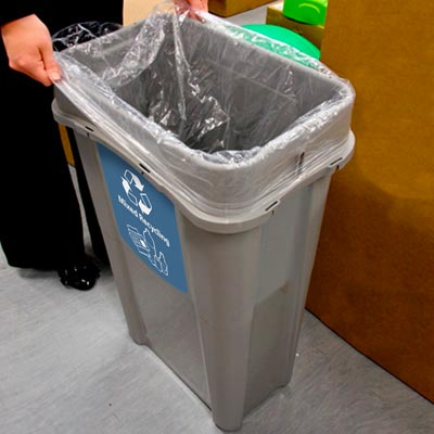 Pack of 5 Eco Nexus® 16 Indoor Trash Cans - Open Top - Glasdon, Inc.