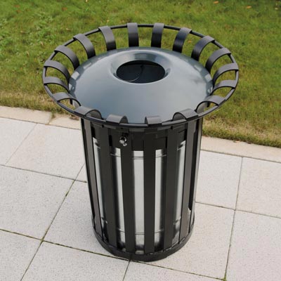 Everglade 22G trash can with optional dome top