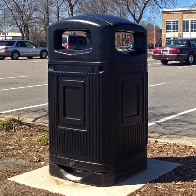 Glasdon Jubilee 29G trash can with no banding