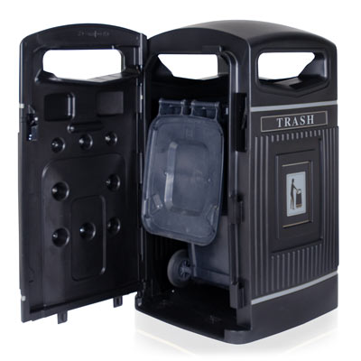 Commercial Grade Outdoor Trash Receptacles - Glasdon, Inc.