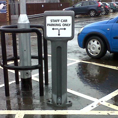 Infomaster bollard can be used for a variety of applications