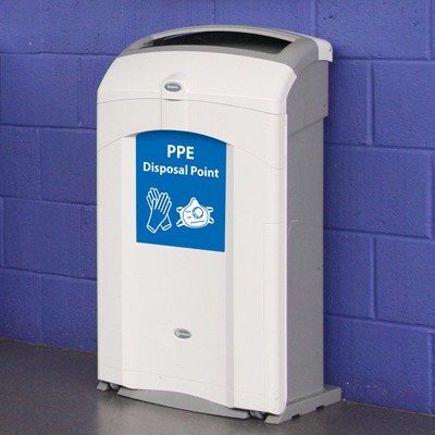 Nexus® 26G PPE Disposal Container Open-Top 26 Gallon Waste Bin for Used PPE