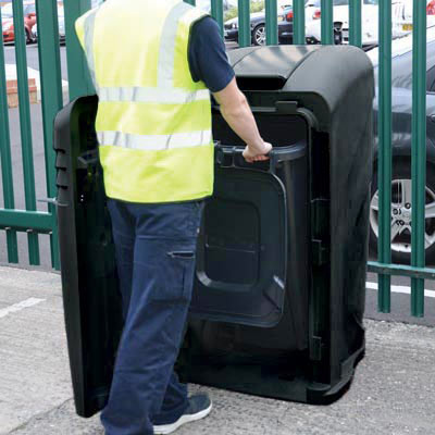 Pack of 5 Eco Nexus® 16 Indoor Trash Cans - Open Top - Glasdon, Inc.