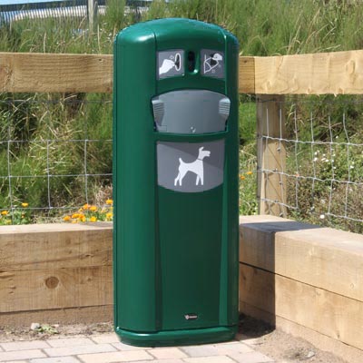 Retriever City™ Pet Waste Station 9 Gallon Dog Waste Bin with Bag Dispenser