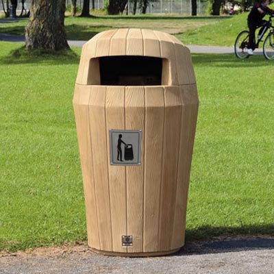 Sherwood™ Hood Top Trash Receptacle 20 Gallon External Trash Can