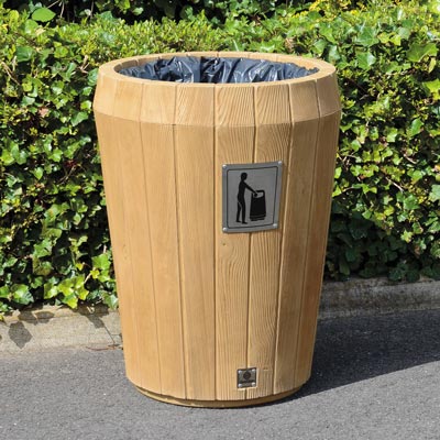 Sherwood™ Open Top Trash Can 20 Gallon Contact-Free Outdoor Trash Receptacle