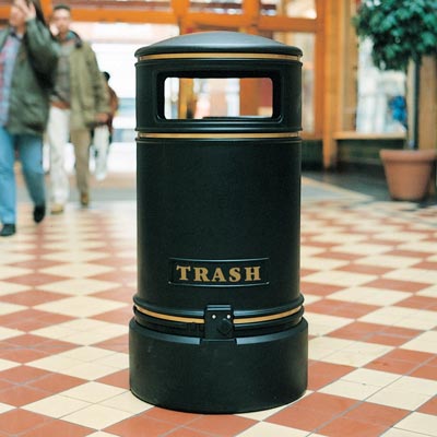Topsy Jubilee™ 29 Gallon Trash Can External Trash Receptacle Ideal for Areas of High Footfall