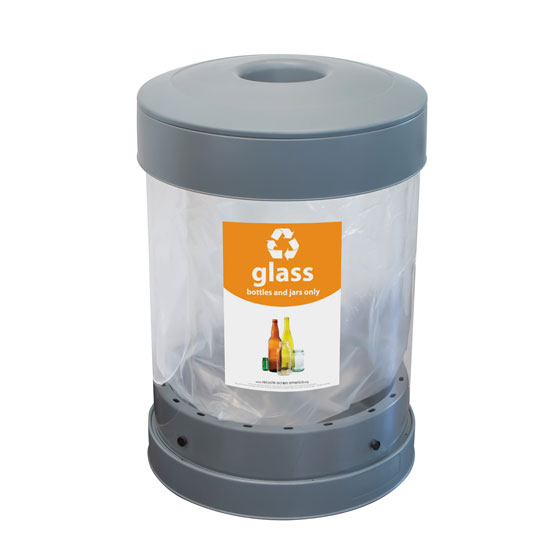 C-Thru™ 36G Glass Recycling Bin