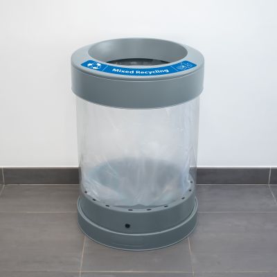 C-Thru&trade; 36G Mixed Recycling Bin