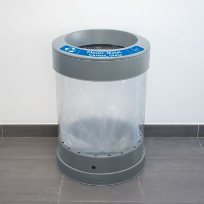 C-Thru&trade; 36G Plastic, Metal, Carton and Glass Recycling Bin