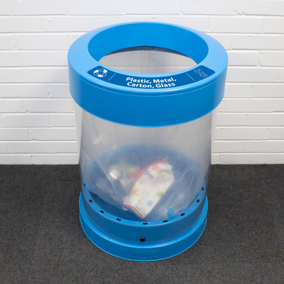 C-Thru™ 36G Recycle Containers - 36 Gallon Recycle Bins