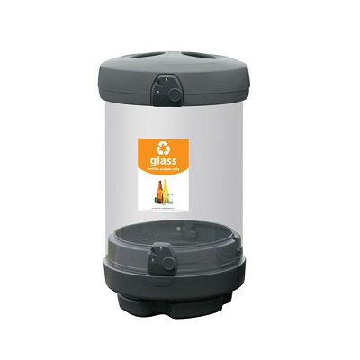 C-Thru™ 48G Recycle Containers- 48 Gallon Recycling Bins