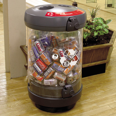 C-Thru™ 48G Recycle Containers- 48 Gallon Recycling Bins
