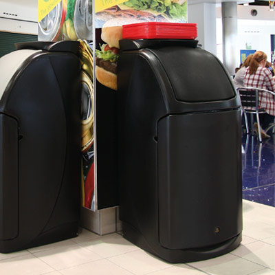 Pack of 5 Eco Nexus® 16 Indoor Trash Cans - Open Top - Glasdon, Inc.