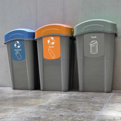 Pack of 5 Eco Nexus® 23G 23 Gallon Trash Cans