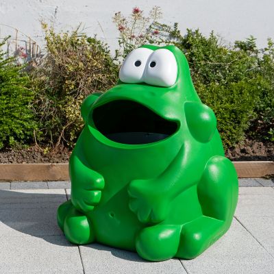 Froggo™ Animal-Shaped Trash Can 14 Gallon Novelty Frog Shaped Trash Can