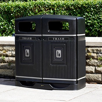 Glasdon Jubilee™ Duo 58G Trash Receptacle