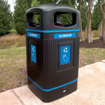 Glasdon Jubilee™ Commercial Outdoor Trash Can - 80 Gallons - Glasdon, Inc.