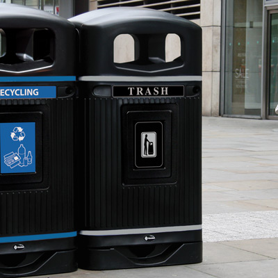 Glasdon Jubilee™ 29G Trash Recycling Bin