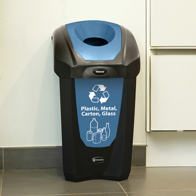 Nexus® 8G Plastic, Metal, Carton and Glass Recycling Container