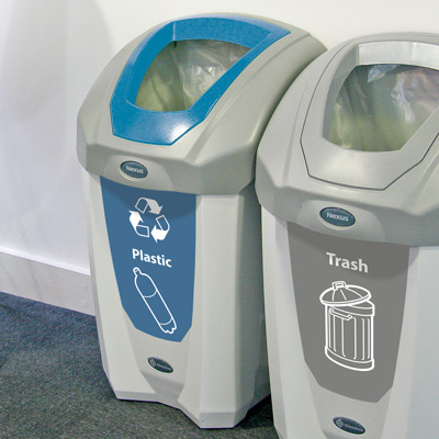 Nexus® 8G Plastic Bottle Recycling Bin - Modern Design - Glasdon, Inc.